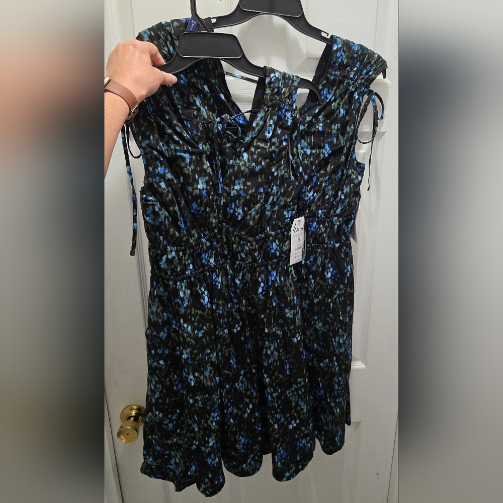 Time and Tru Women's Blue and Black Dress, XS Or XL